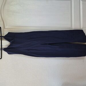 J Crew Front Tie Jumpsiut In Linen-Cotton Front